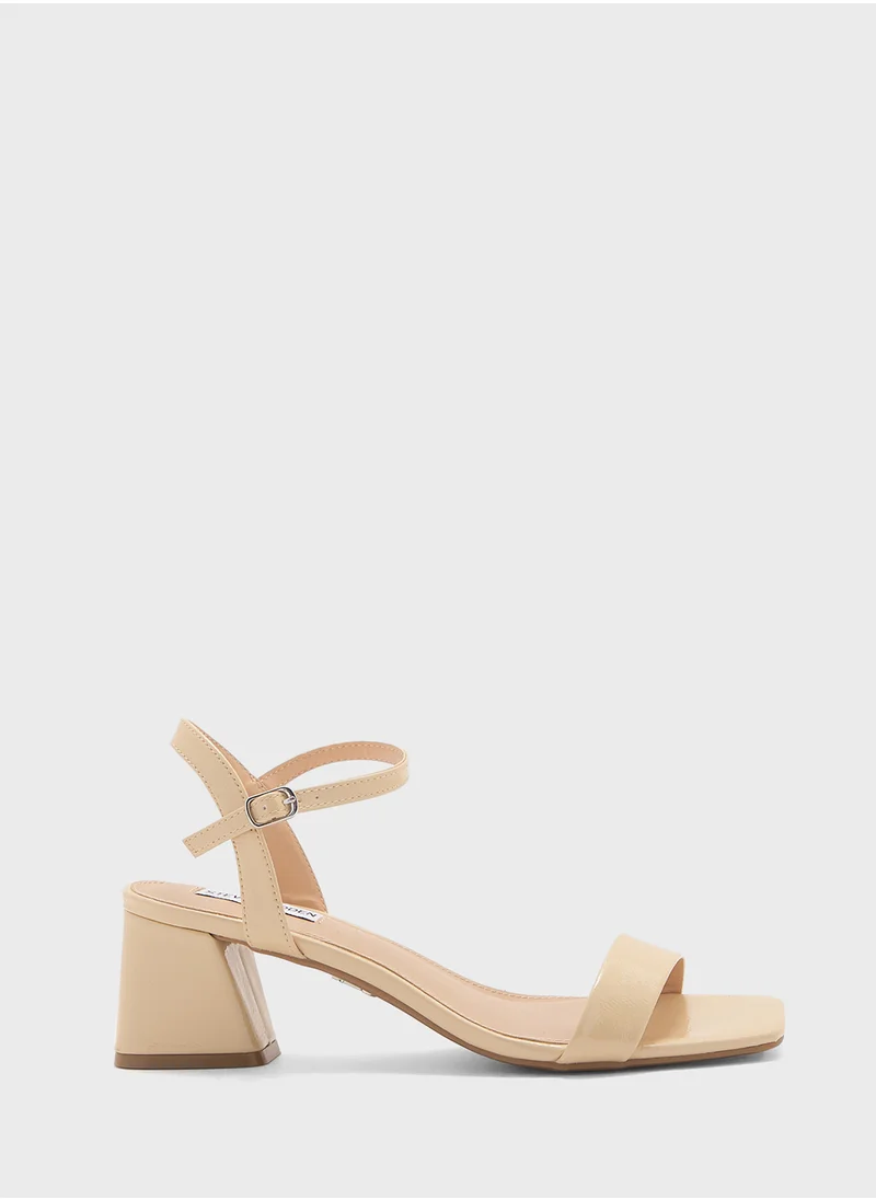 STEVE MADDEN Birdiee Ankle Strap Mid Heel Sandals