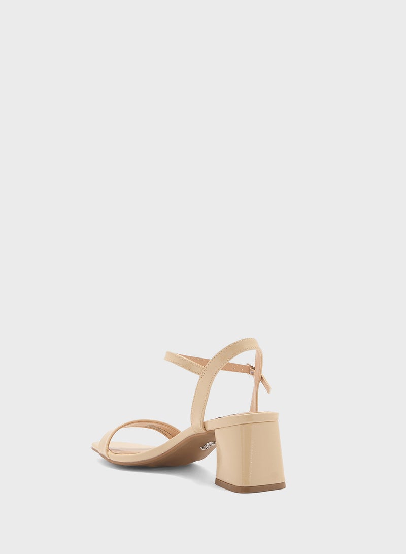 STEVE MADDEN Birdiee Ankle Strap Mid Heel Sandals  - Image 3