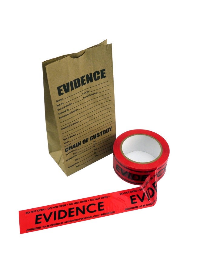 Crime Scene Evidence Box Sealing Tape | Red | 300 Ft - Image 1