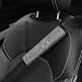 surpassme 2PC Bling Car Seatbelt Covers Rhinstone Car Seat Belt CoversPads with Crystal for Releasing ShoulderNeck Pressure Car Accessorizes for Car SUV Truck WhiteSilver - Image 2