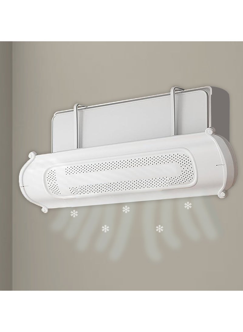 أيه بي جي موزع هواء مكيف قابل للتعديل والتلسكوب للوحدات المثبتة على الحائط (70–110 سم) – حاجز هواء خفيف من بلاستيك ABS، بدون أدوات، يوجه الهواء البارد والحار بسلاسة - Image 1