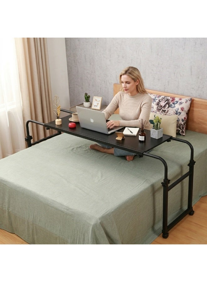 Sharpdo Bedside Desk Computer Desk, Wide Desktop 123cm, Suitable for Single Bed and Double Bed - Image 2