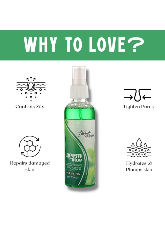 Skin Secrets Neem & Aloe Skin Toner - 100ml - Image 2