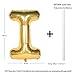 CHANGZHONG Letter Balloons 40 Inch Giant Jumbo Helium Foil Mylar for Party Decorations Gold I - Image 2