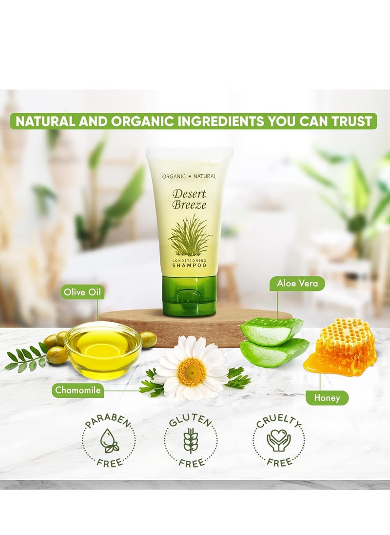 Shampoo and Conditioner, Travel Size Hotel Toiletries, 1 oz. Flip Cap (Case of 20)