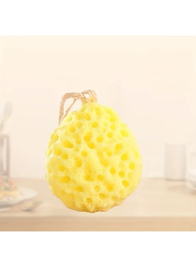 Cheese Purple Japanese Honeycomb Bath Sponge Ultra Soft Large Bubble Bath Scrub For Men And Women - Image 4