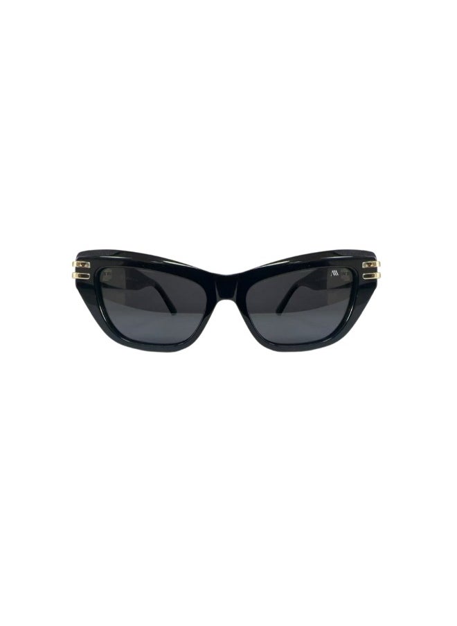 Kemet Eyewear Cat Eye Full Rim Women Elara black Dark Gray Lens  - Image 1