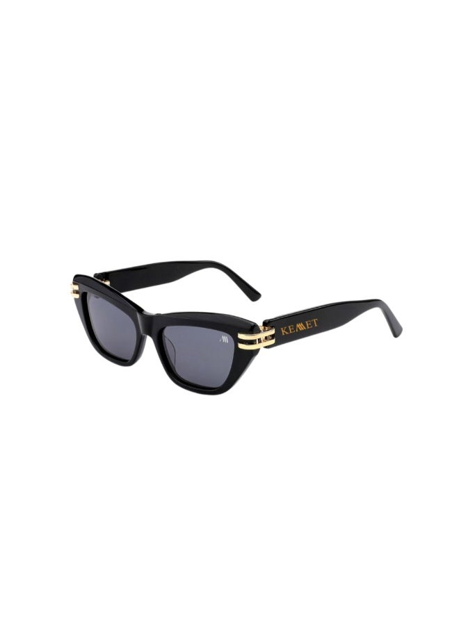 Kemet Eyewear Cat Eye Full Rim Women Elara black Dark Gray Lens  - Image 2