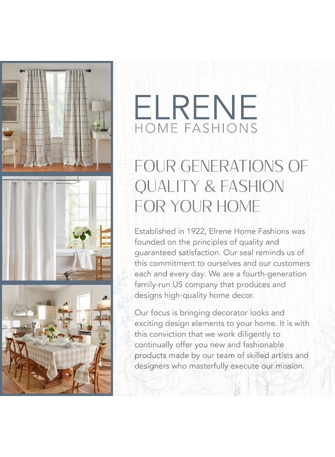 Elrene Home Fashions Carmen Sheer Extra-Wide Weatherproof Indoor/Outdoor Grommet Top Curtain Panel with Coordinating Tieback for Porch, Pergola, Patio, Deck, 114â€W x 108â€L, Ivory - Image 4