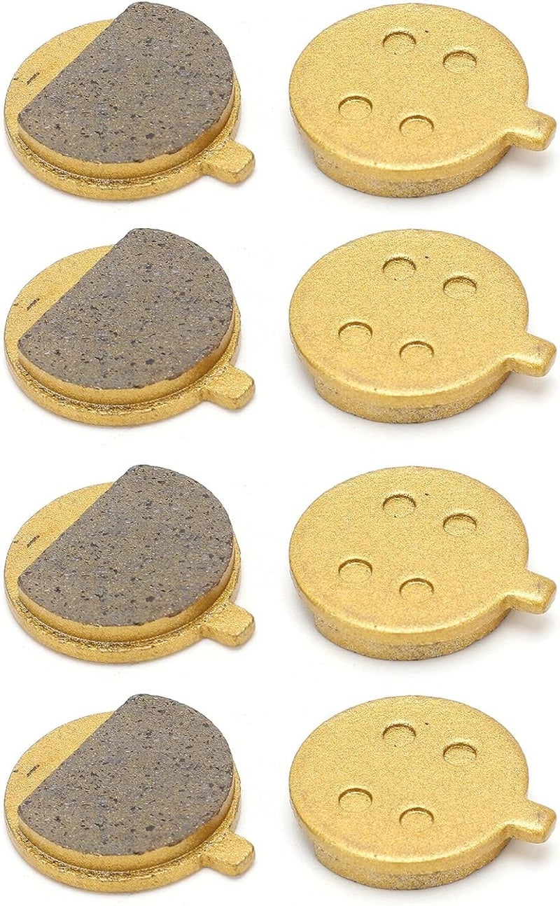 GLOGLOW Electric Scooter Disc Brake Pads, Reliable Wear-resistant Replacement Brake Pads for Mountain Bicycle, 4 Pair for All-weather Off Road Use - Image 1