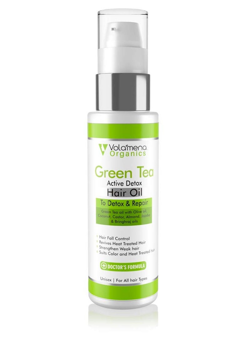 VOLAMENA WITH DEVICE Green Tea Active Hair Oil 50ml - Image 2