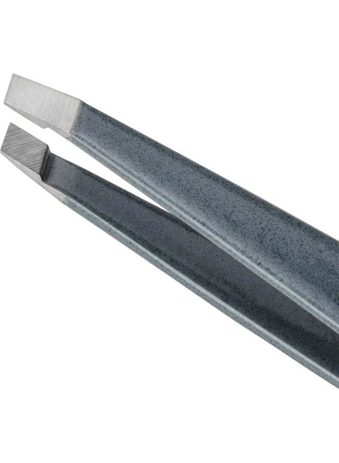 Tweezerman Stainless Steel Slant Tweezer - Eyebrow Tweezers for Women and Men (Blue Stone) - Image 2