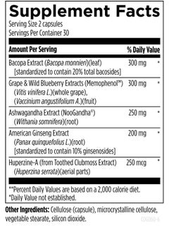 Designs for Health CogniAid - Herbal Memory + Mood Formula with Green Tea Extract, Wild Blueberry + Bacopa (60 Capsules) - pzsku/Z3187834189EC8FC75C85Z/45/_/1739882011/3765e5b2-8bab-4c04-9197-1832c0bf770a