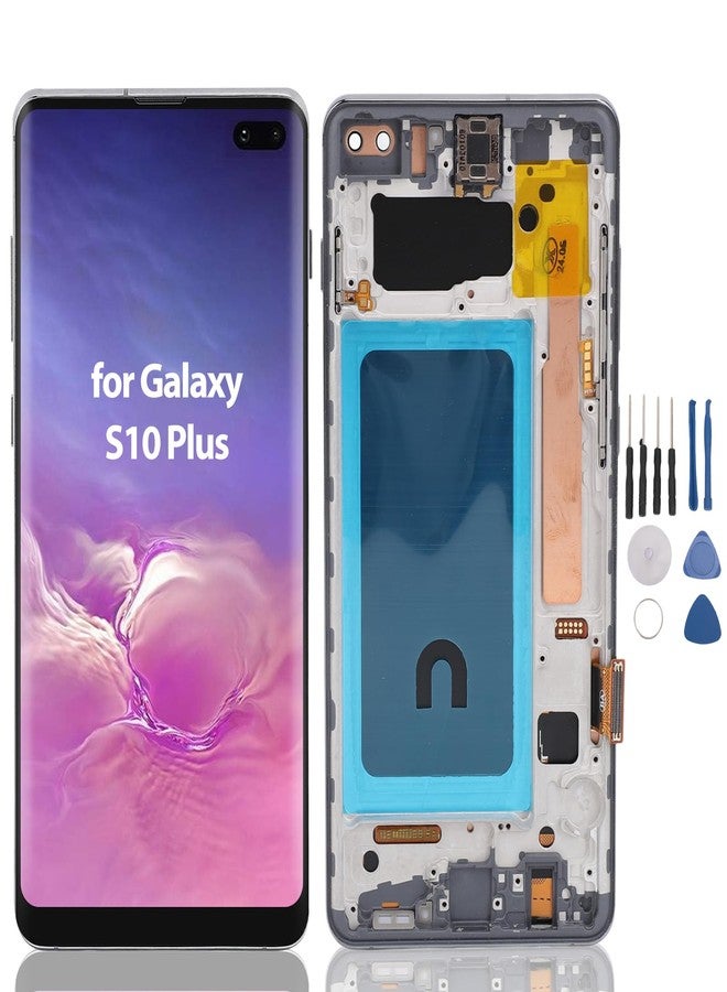 Yoidesu AMOLED for S10 Plus, OLED LCD Screen, S10+ Touch Screen, Digitizer Replacement for S10 Plus SM G975F G975U G975W G975A, 6.4 Inch (Black) - Image 1