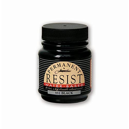 Jacquard Permanent Water-Based Resist - 2.25 Ounce - Black - Image 1