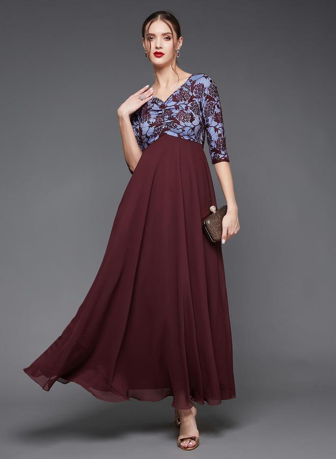 Styli Floral Bodice Maxi Dress  - Image 2