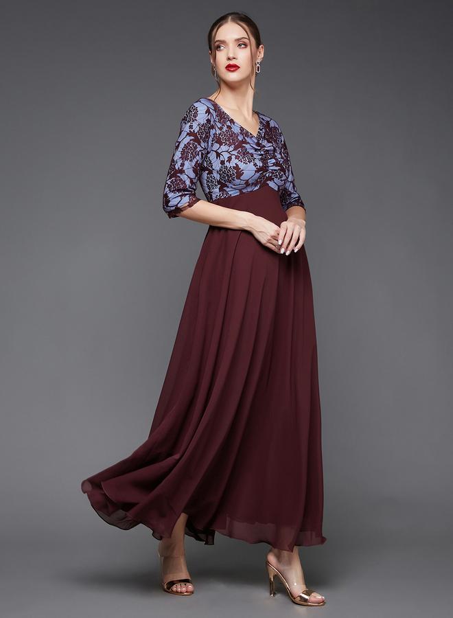 Styli Floral Bodice Maxi Dress  - Image 3