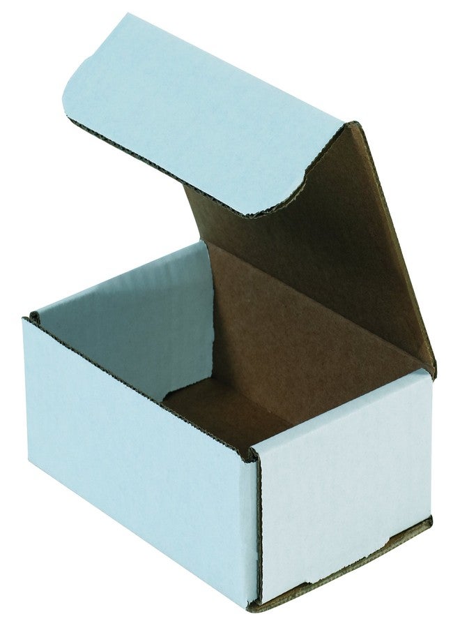 Aviditi White Corrugated Cardboard Mailing Boxes, 5" x 3" x 1", Pack of 50, Crush-Proof, for Shipping, Mailing and Storing - Image 1