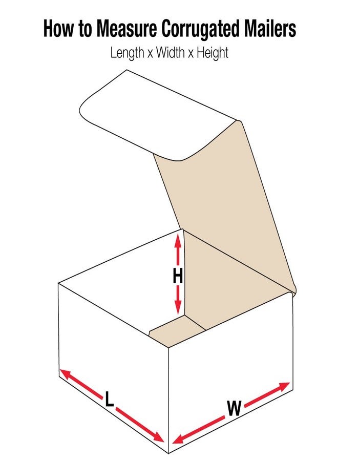 Aviditi White Corrugated Cardboard Mailing Boxes, 5" x 3" x 1", Pack of 50, Crush-Proof, for Shipping, Mailing and Storing - Image 2