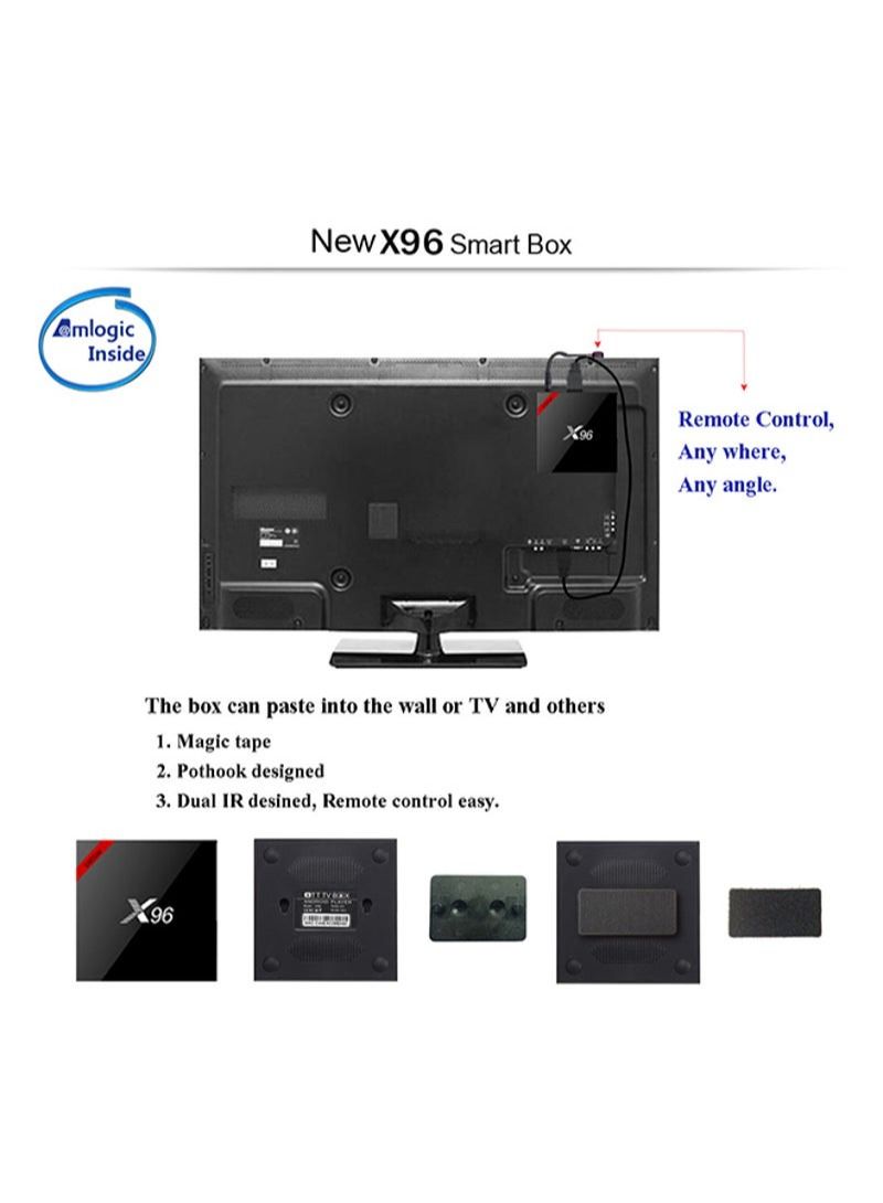 Amlogic S905W 4K Android Wi-Fi TV Box x96W Black - Image 3