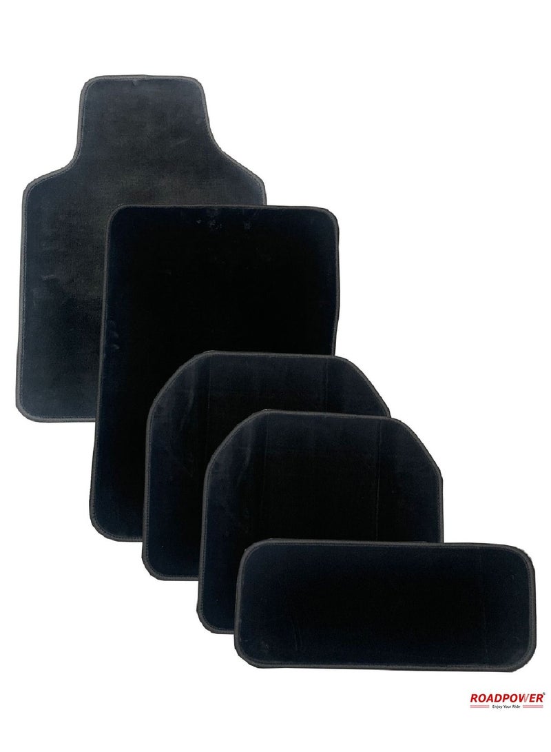 Car Floor Mat Luxury Grass Foot Mats Compatible With Premium Vinyl Washable  Floor Mat Black