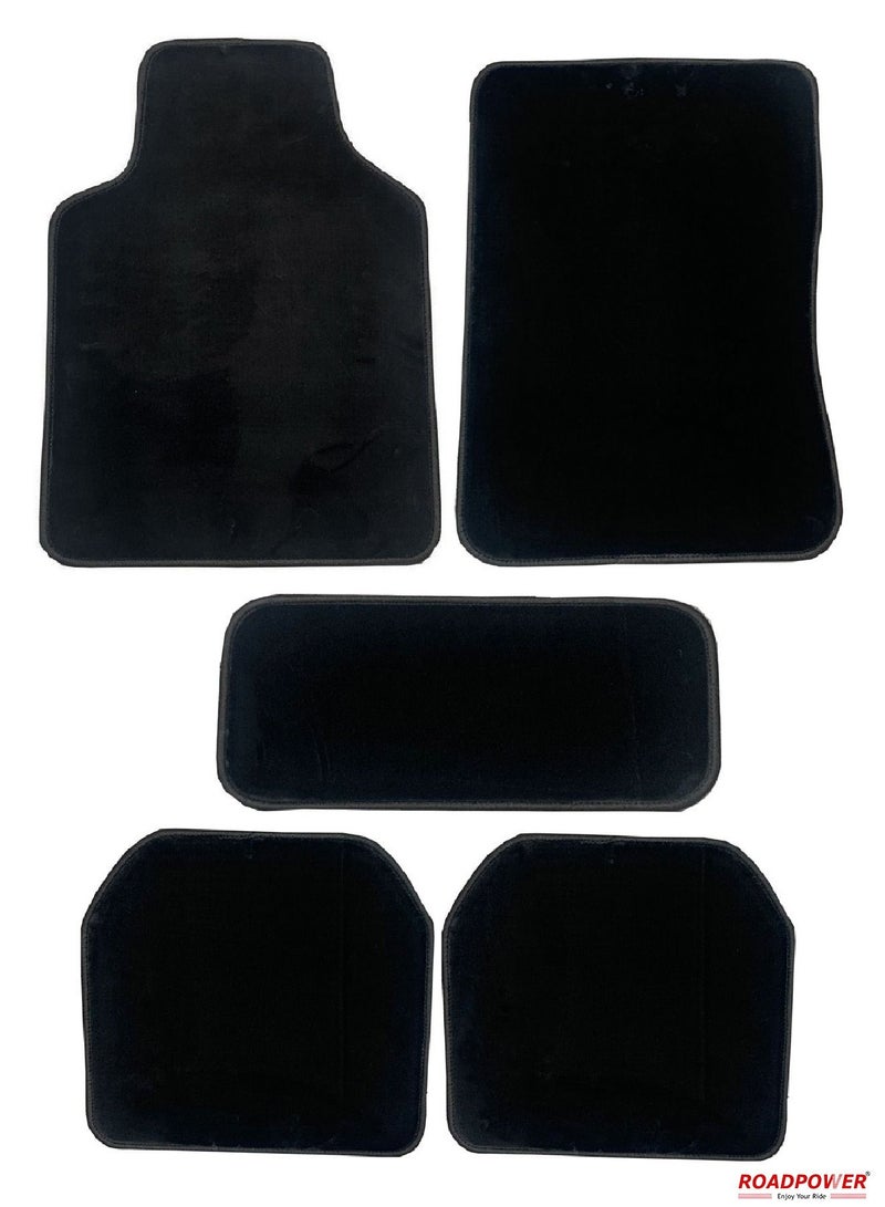 Car Floor Mat Luxury Grass Foot Mats Compatible With Premium Vinyl Washable  Floor Mat Black