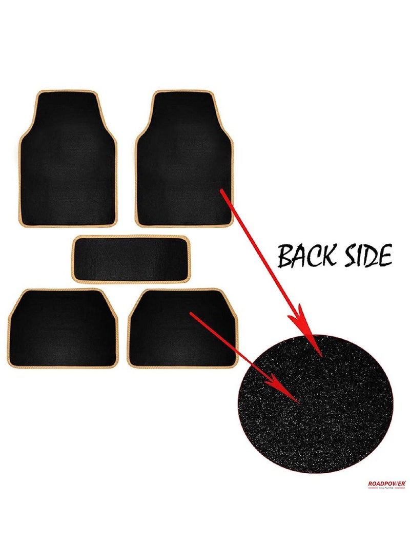 Car Floor Mat Luxury Grass Foot Mats Compatible With Premium Vinyl Washable  Floor Mat Black