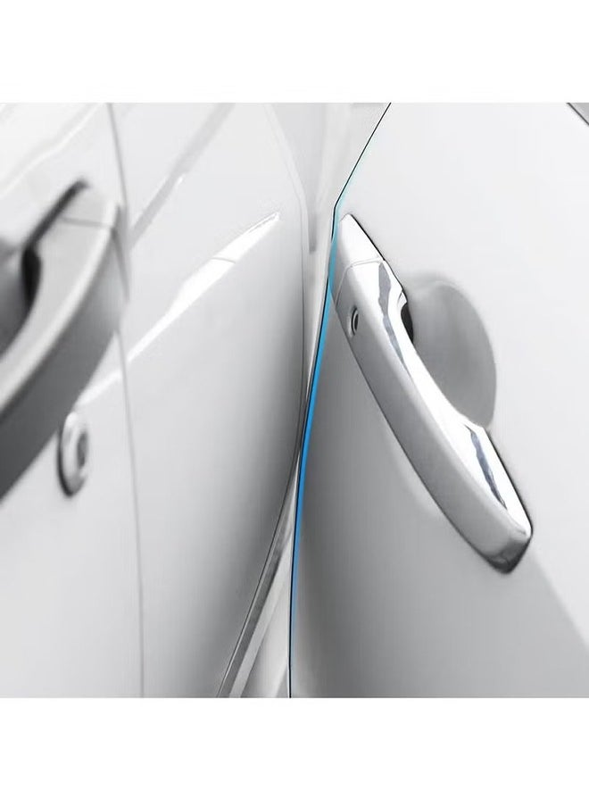 HY - Car Door Edge Guards, Universal U Shape Custom Chrome Plated DIY Moulding Trim Strip Line for Sedan Car Pickup Air Vent Door Edge Decoration (5m, Silver) - Image 1