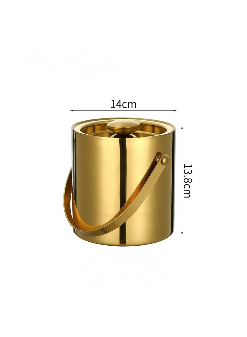general 1.6L Portable Stainless Steel Double Insulated Ice Bucket With Lid - Image 1