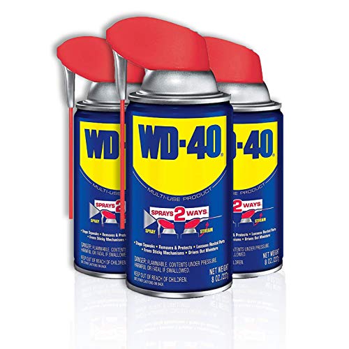 WD-40 Original Formula, Multi-Use Product with Smart Straw Sprays 2 Ways, 8 OZ [3-Pack] - Image 1
