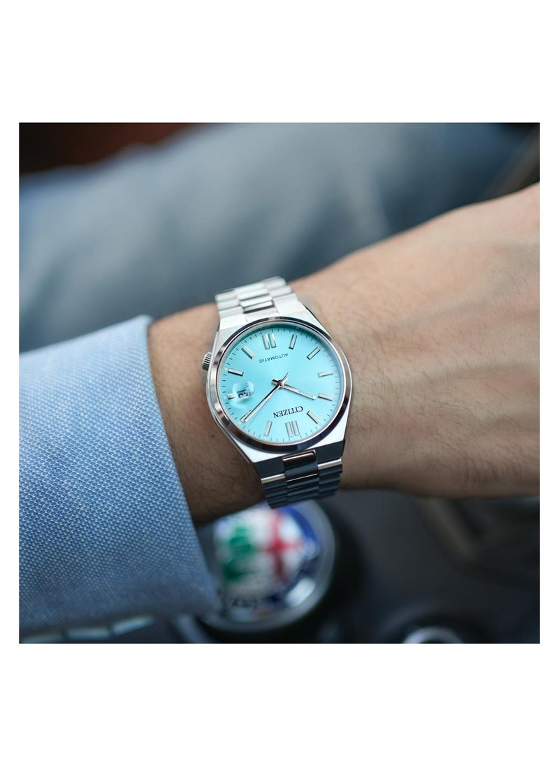 CITIZEN - CITIZEN Men's Automatic Watch, Tsuyosa Mechanical NJ0151-88M Tiffany Blue, Sapphire Glass Watch - Image 1