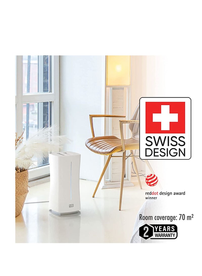 Stadler Form Stadler Form Eva Humidifier 6.3L Ultrasonic Humidifier with Oil Diffuser, Hot and Cold Mist, Remote Control and Sensor, Hygrometer, and Night Mode - For Big Rooms up to 80m², 2 Years Warranty  - Image 2