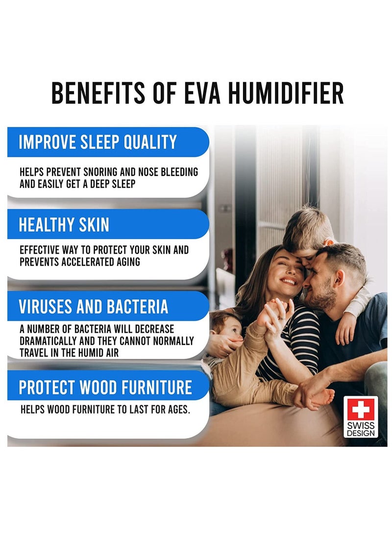 Stadler Form Stadler Form Eva Humidifier 6.3L Ultrasonic Humidifier with Oil Diffuser, Hot and Cold Mist, Remote Control and Sensor, Hygrometer, and Night Mode - For Big Rooms up to 80m², 2 Years Warranty  - Image 3