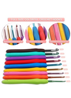 Arabest Beginners Adults/Kids Complete Crochet Set, Yarn Crochet Instruction Crochet Hook Storage Case Knitting & Crochet Supplies Ideal Crochet Gift, Crocheter Beginner (Flamingo)  - Image 5
