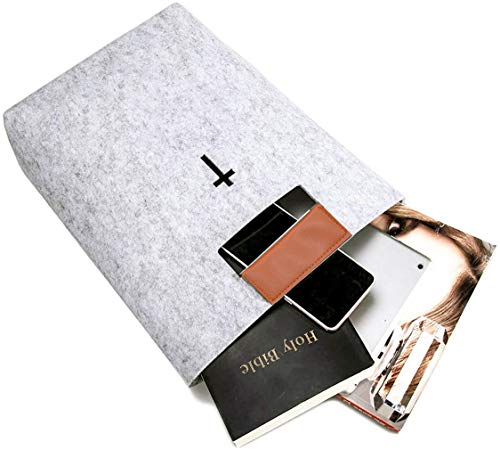 aolaso Bible Bag for Women Men, Felt Bible Tote, Bible Carrying Cover Case Church Bag Christian Gift - Image 2