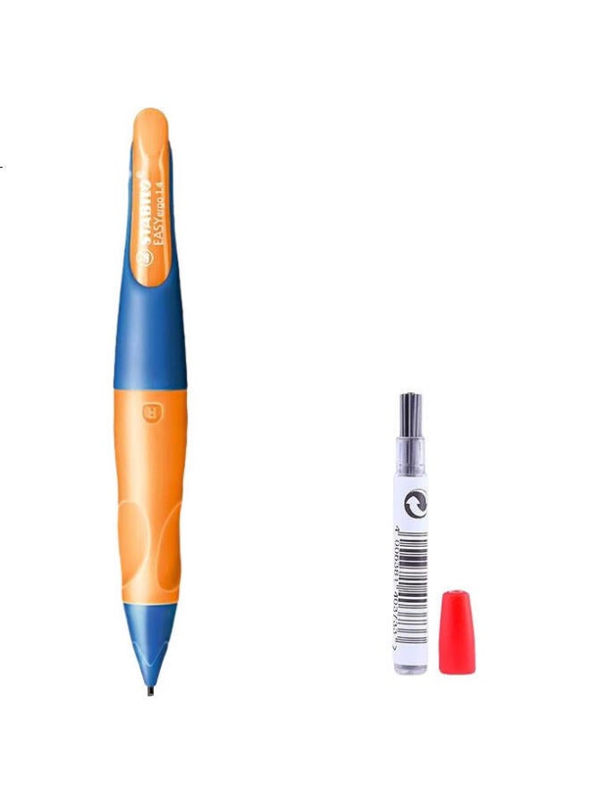 Stabilo Automatic Pencil 1.4Mm For Elementary School Students Writing Tool, Quick Mastery Of Writing Pressure, Automatic Retractable Tip, Children'S Posture Correction, Hb, Blue Orange Color B-46905-5 - Image 1