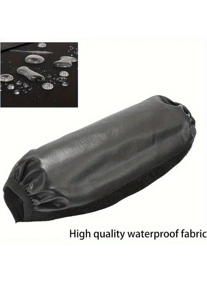 4 PCS Universal Off Road Motorcycle Shock Absorber Covers Black Rubber For Protection - Image 5