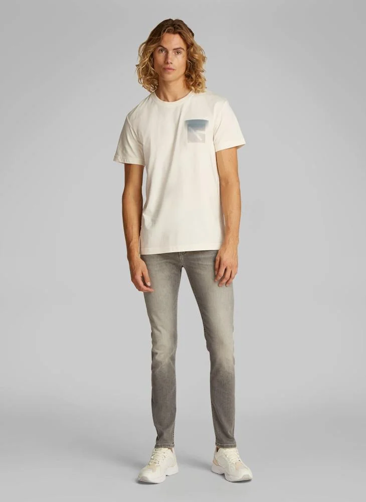 Calvin Klein Jeans Monogram Print Crew Neck T-Shirt