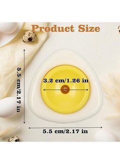 HY 2 Pcs Egg Piercers for Raw Eggs, Egg Hole Egg Separator Tools for Kitchen Gadgets for Hard Boiled Eggs Simple Egg Punchers Piercer with Retractable and Sharp Pin (Yellow)  - Image 2