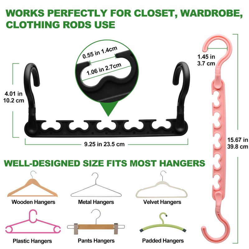 HZZILEY 8-Pack-Closet-Organizers-and-Storage,Sturdy Organization-and-Storage-Hangers-Space-Saving for Wardrobe,Dorm-Room-Essentials for College Students Girls Smart Clothes Hanger Apartment Essentials - Image 4
