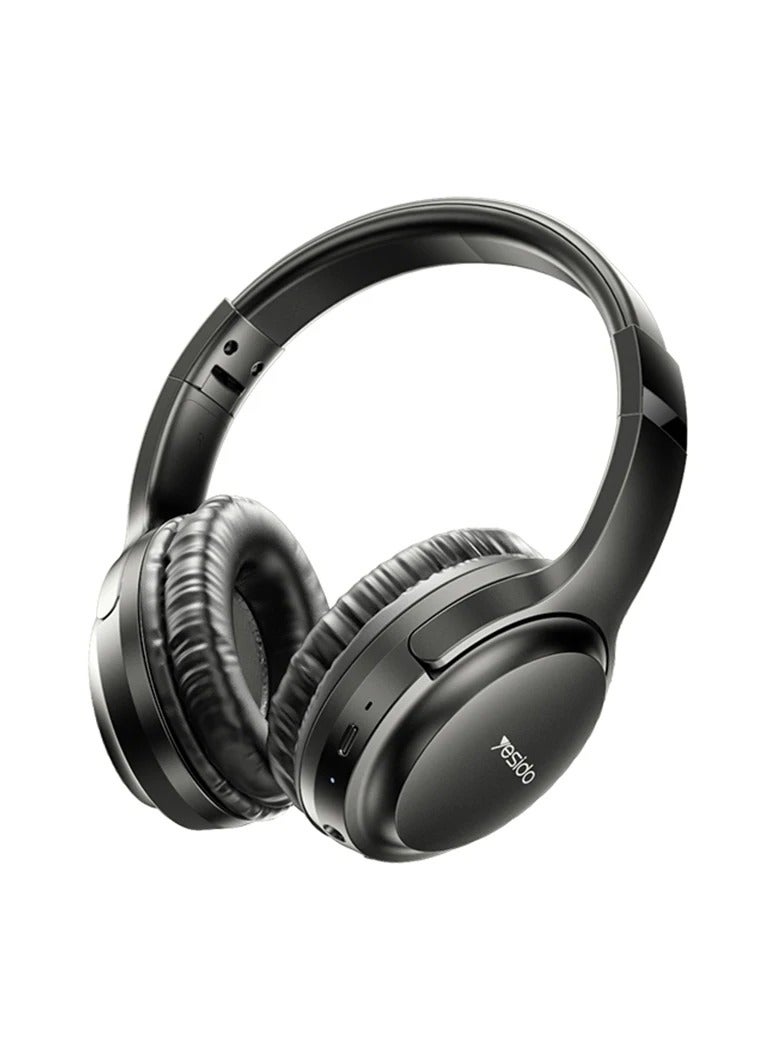 يسيدو سماعات رأس لاسلكية EP04 قابلة للطي BT5.3 HD HIFI مع نوع C أسود - Image 1