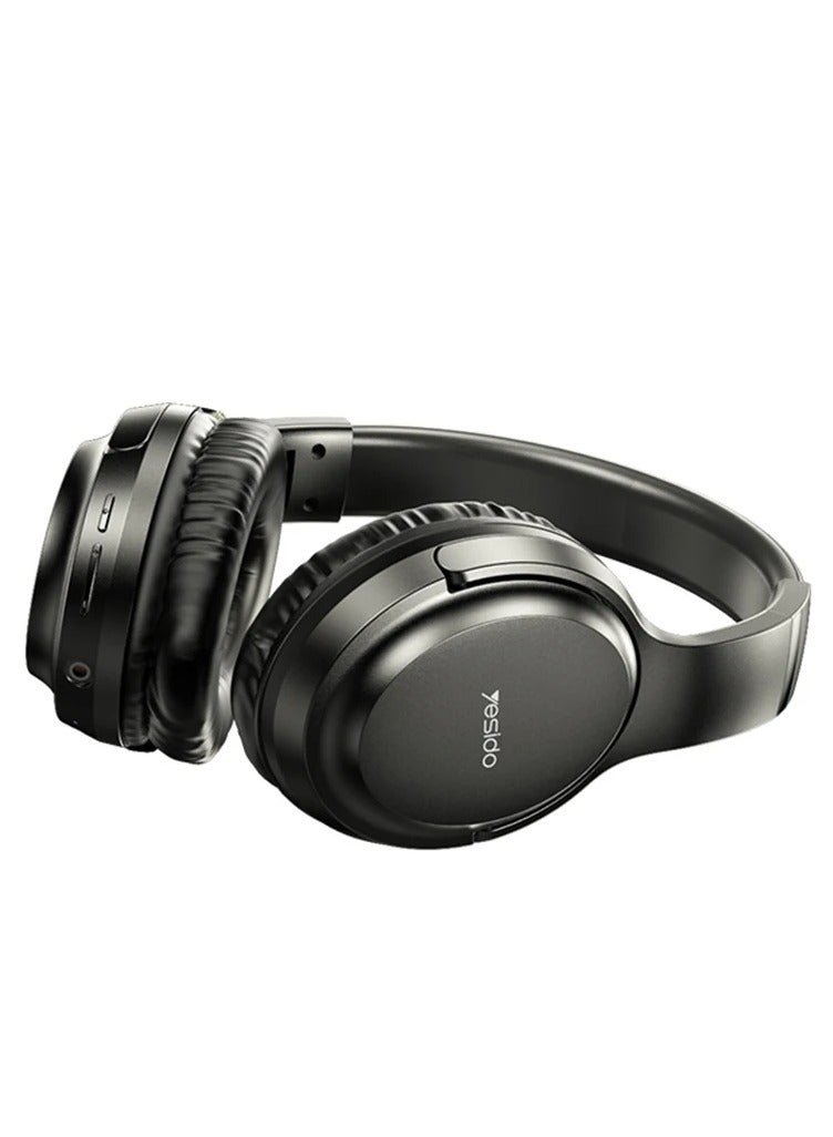 يسيدو سماعات رأس لاسلكية EP04 قابلة للطي BT5.3 HD HIFI مع نوع C أسود - Image 5