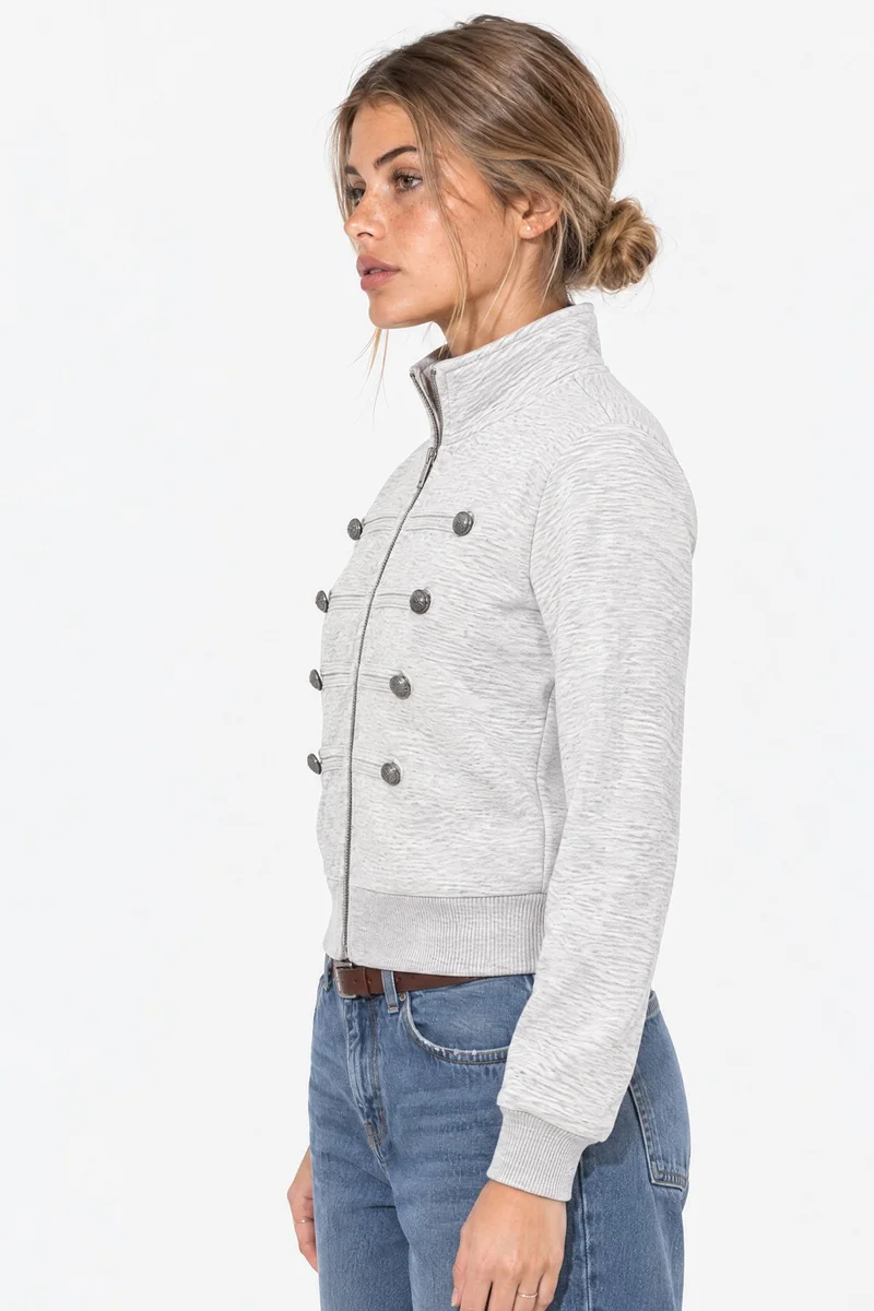بوسيم BUSEM Straight Front-Closure Jacket