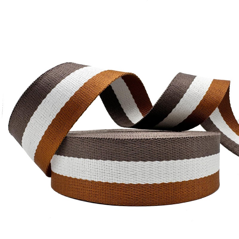 Dortrue Polyester Webbing Strap 15 inch Wide 12 Yard Striped Nylon Webbing for Bag Straps Replacement Crossbody - Image 3