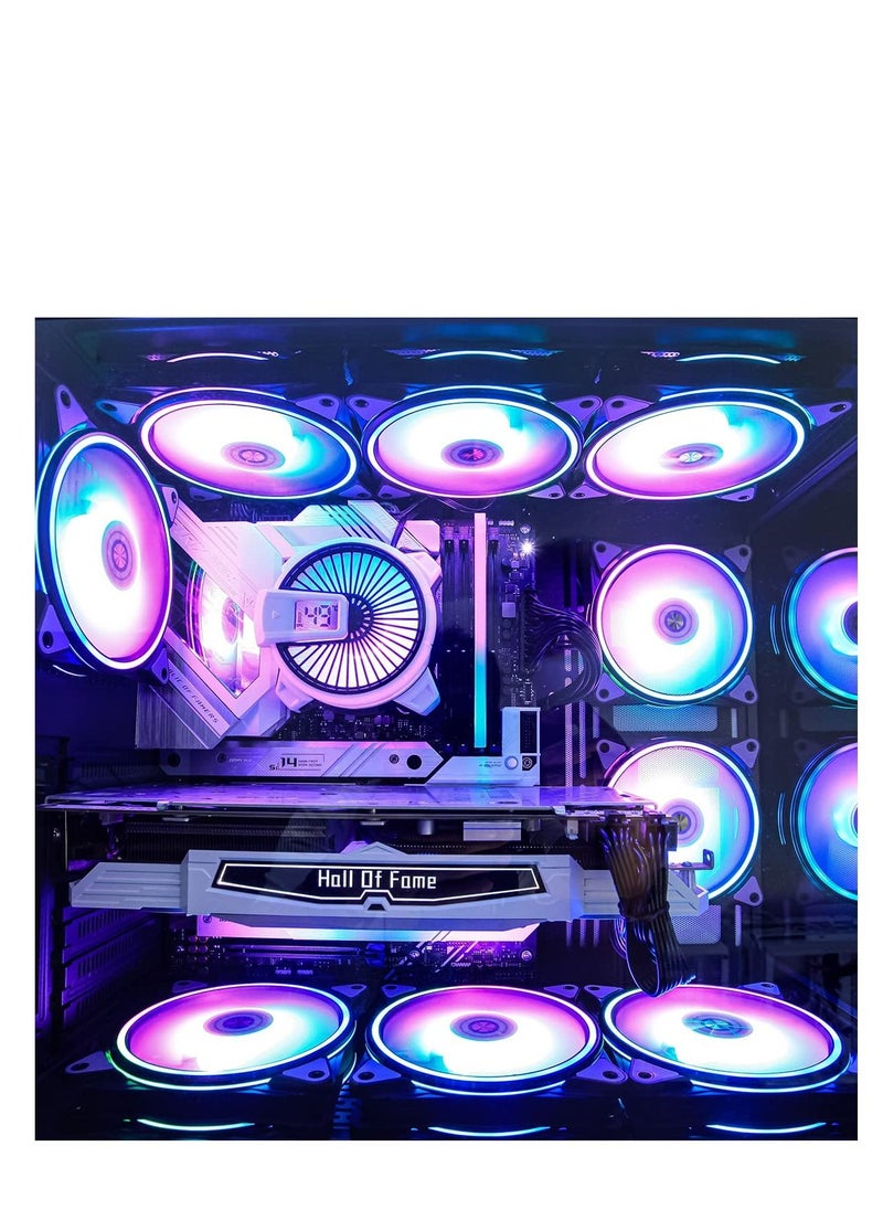 SYOSI - W90 CPU Cooler, Temperature Displayed CPU Cooler for Small Size PC Case with Powerful 90mm ARGB Lighting Fan and 40mm High-Performance Heat Column Inside (W90 Intel Version) - Image 1