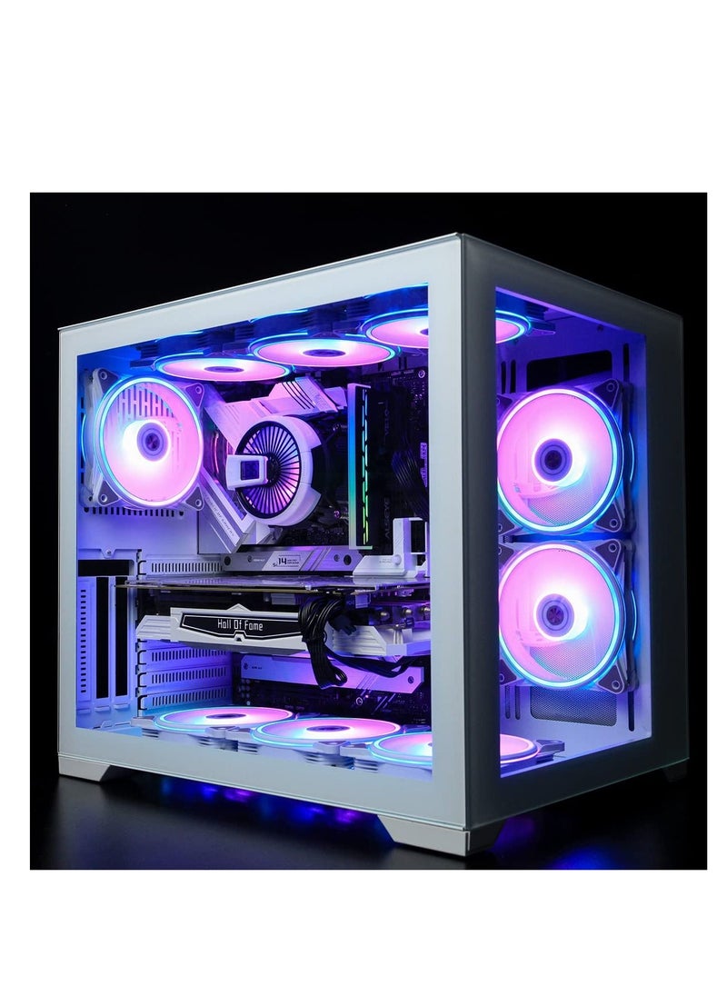 SYOSI - W90 CPU Cooler, Temperature Displayed CPU Cooler for Small Size PC Case with Powerful 90mm ARGB Lighting Fan and 40mm High-Performance Heat Column Inside (W90 Intel Version) - Image 1
