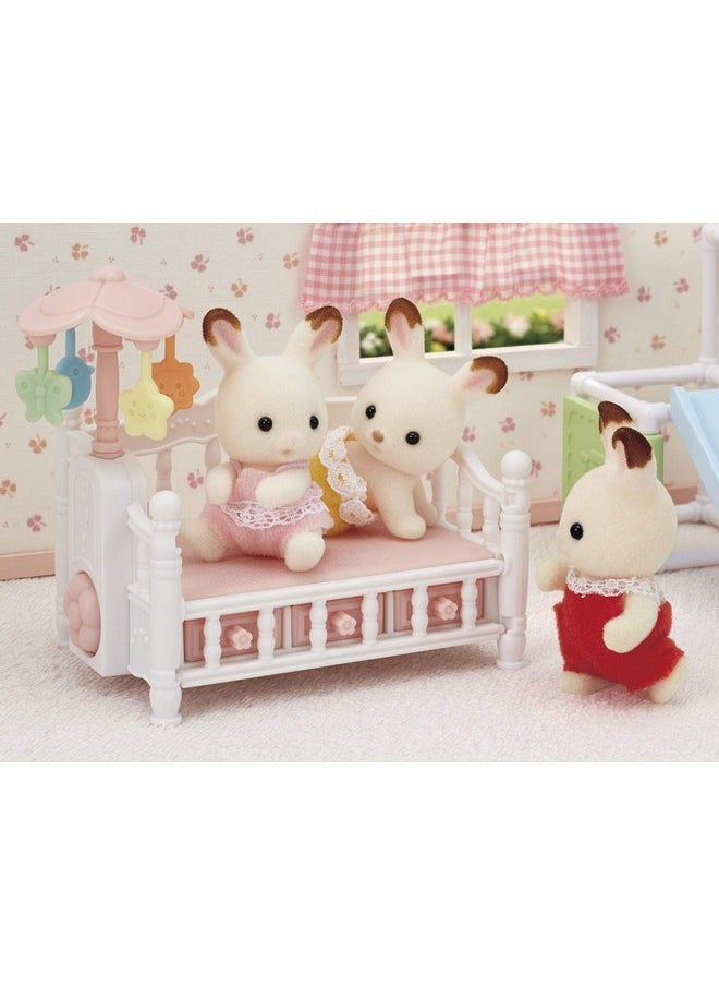 Calico Critters Calico Critters Crib with Mobile - Interactive Dollhouse Furniture Set with Working Features  - Image 5