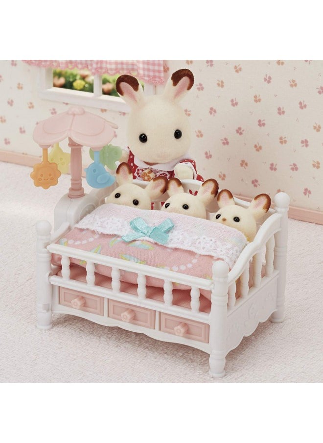 Calico Critters Calico Critters Crib with Mobile - Interactive Dollhouse Furniture Set with Working Features  - Image 3