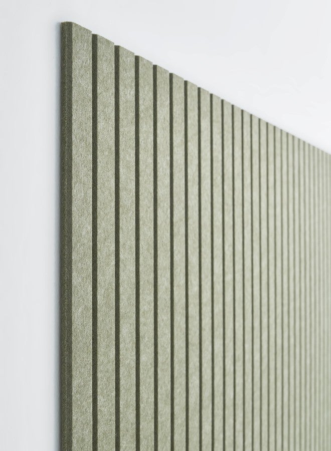 VIVELDA Large Cork Boards for Walls Black Felt Alternative - Slat Wall Paneling, Bulletin Board Tiles for Home Decor, Push Pin Corkboard Organizer for Office or Classroom-12-Pack Panel (Khaki Green) - Image 3