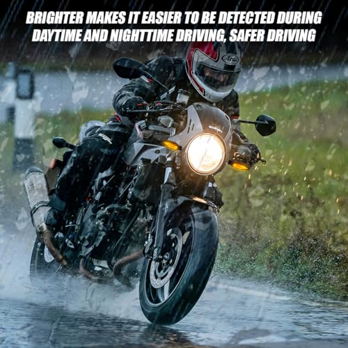 MOTO GENIUS KTM Waterproof Flexible Unbreakable Silicone Rubber LED Indicator Light | High Brightness Universal Fit for All Bikes (2 Pieces) - Image 5